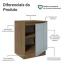 Ver imagem 3 de Balcão de Cozinha 60 cm 1 Porta Rustic/Cinza Lux Madesa