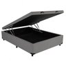 Cama Box Baú Casal Suede Cinza - 1