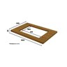 Tampo para Cooktop 800mm Yasmin Espresso Móveis - 3