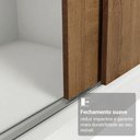 Ver imagem 6 de Guarda-Roupa Casal com Pés 3 Portas de Correr de Espelho Reno Madesa
