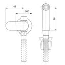 Ver imagem 2 de Kit com 2 Ducha Higiênica com Derivação Noronha Celite
