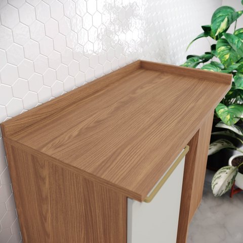 Tampo para Balcão de Canto Reto Yasmin Espresso Móveis