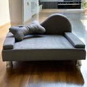 Ver imagem 2 de Puff Pet Cama Estofada com Almofada para Cachorro Amora E01 Suede Cinza - Inoviza