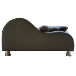 Puff Pet Cama Estofada com Almofada para Cachorro Amora E01 Suede Cinza - Inoviza - 3
