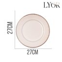 Ver imagem 4 de Prato Raso em Cerâmica Linear Branco 27x27x2,5cm Lyor