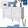 Quarto Infantil Guarda Roupa Solteiro Premium Elara 138cm 2 Portas  2 Gavetas com Cômoda 129,5cm 1 Porta 4 Gavetas Minastex - 7