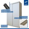 Quarto Infantil Guarda Roupa Solteiro Premium Elara 138cm 2 Portas  2 Gavetas com Cômoda 129,5cm 1 Porta 4 Gavetas Minastex - 11