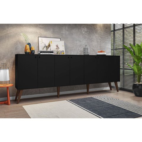 Aparador Nicarágua Buffet Retro para Sala 7 Portas