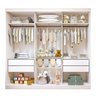 Quarto Infantil Guarda Roupa Premium Thalia 205,9cm 3 Portas e Cômoda 129,5cm 1 Porta 4 Gavetas Minastex - 17