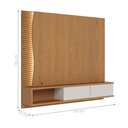 Ver imagem 6 de Conjunto Aparador e Painel para TV Évora 65" 179cm MDP MDF Freijó Off White Matte Colibri Móveis