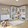 Quarto Infantil Closet Modulado Premium 2 Módulos Seraphina 276cm com Cômoda 129,5cm 1 Porta 4 Gavetas Minastex - 6