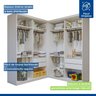 Quarto Infantil Closet Modulado Premium 2 Módulos Seraphina 276cm com Cômoda 129,5cm 1 Porta 4 Gavetas Minastex - 12
