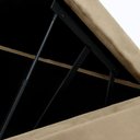 Ver imagem 5 de Base Box Baú Casal 138x188x35 Suede Galego Home Pistão a Gás - Bege