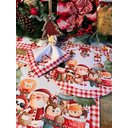 Ver imagem 6 de Kit Sousplat + Guardanapo Natal Infantil Nsw 4 Peças com Base