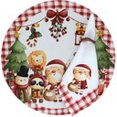 Ver imagem 4 de Kit Sousplat + Guardanapo Natal Infantil Nsw 4 Peças com Base