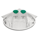 Ver imagem 1 de Banheira de Canto Sensuale Completa com Hidro em Acrílico (1,35x1,35x0,43)- 220v