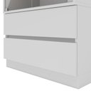 Ver imagem 6 de Cristaleira 2 Portas 2 Gavetas com LED e Portas de Vidro Liz Yescasa Branco