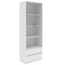Ver imagem 2 de Cristaleira 2 Portas 2 Gavetas com LED e Portas de Vidro Liz Yescasa Branco