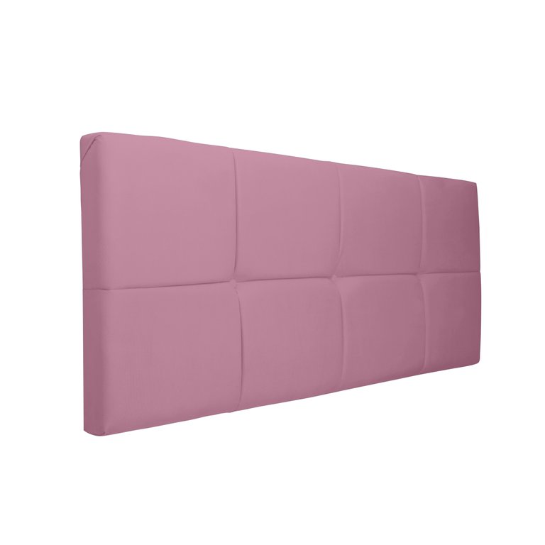 Painel Cabeceira Casal 1,40cm Suede Rosê SMF DECOR