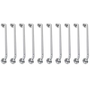 Alça de Apoio Barra Inox 80cm Acessibilidade Kit 10 Unidades Idoso Deficiente Cadeirante Gestante Qu