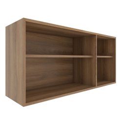 Aéreo 3 Portas 120 Cm sem Tela Thalita Nogal Preto - 3