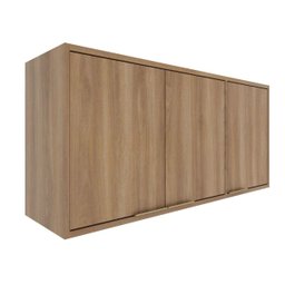 Aéreo 3 Portas 120 Cm sem Tela Thalita Nogal Preto - 1