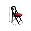 Ver imagem 4 de Cadeira Americana Dobrável de Madeira para Sala de Jantar e Área Externa