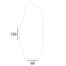 Espelho Grande Corpo Inteiro Lapidado Orgânico Decorativo 150x60cm Luxo com Led Quente/fria - 4