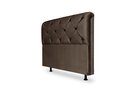 Ver imagem 1 de Cabeceira De Cama Box Daiana Queen 160cm X 118cm Suede Marrom Mz Decor