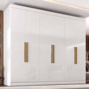 Guarda-Roupa Casal 6 Portas 2 Gavetas Paris