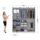 Ver imagem 3 de Guarda-Roupa Casal 6 Portas 2 Gavetas Paris Branco