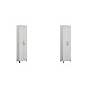 Ver imagem 2 de Conjunto 2 Armários Multiuso Infantil 2 Portas com Chave e 5 Prateleiras Asteca