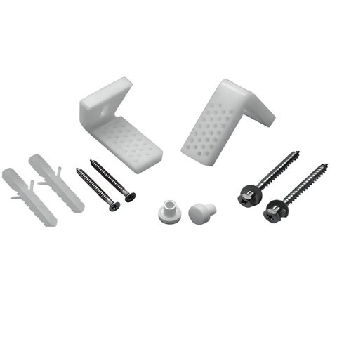 Conjunto de Parafusos Fixação P/ Vaso Carenado em L - Incepa:branco