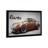 Quadro Porsche Gold 911 Turbo Br Artes - 1