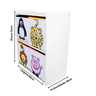 Estante Organizadora de Brinquedos com Caixas Estampadas - Leopardo - Leão - Pinguim - Vaquinha - Or - 9