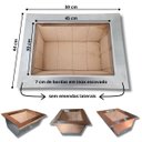 Ver imagem 2 de Braseiro Refratário 45cmx30cm Embutir Churrasqueira Gourmet