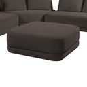 Ver imagem 6 de Sofá de Canto Modulado Vercelli 522cm com Almofadas Soltas e Puff Veludo Luxo Marrom G92 - Gran Belo