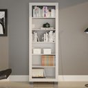 Ver imagem 3 de Conjunto 2 Armários Multiuso Infantil 5 Prateleiras Flex Branco
