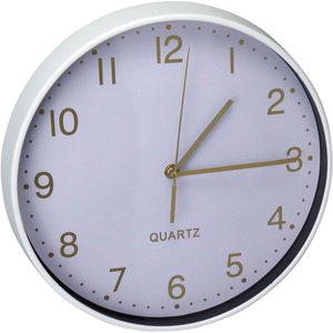 Relógio Parede Home&co Plástico 30x30x4cm Branco