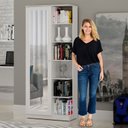 Ver imagem 4 de Conjunto 2 Armários Multiuso Infantil 1 Porta com Espelho João Pessoa