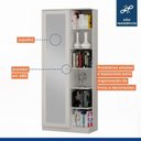 Ver imagem 3 de Conjunto 2 Armários Multiuso Infantil 1 Porta com Espelho João Pessoa