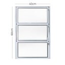 Ver imagem 4 de Janela de Alumínio Basculante 60x40cm Fortline Atlântica