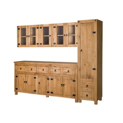 Conjunto de Cozinha 05 Portas Madeira Maciça