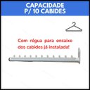 Ver imagem 4 de 8 Araras Rt Cabideiro Suporte Fixo Organização Cabides Roupas Alta Durabilidade Aço Reforçado