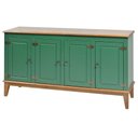 Ver imagem 1 de Buffet Antoine 4 Portas Cor Verde com Amendoa 149 Cm - 62766