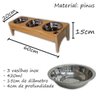 Comedouro Elevado Bebedouro Para Gatos Cachorro Pequeno B3P1 - 3