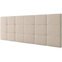 Ver imagem 1 de Cabeceira Painel Bia Estofada Queen Linho Bege 1,60m - Pc Móveis