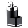 Dispenser Para Detergente/Esponja Lixeira 2,5 Litros Pia Cozinha Future Eleganza Preto - 6