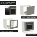 Ver imagem 4 de Balcão para Forno de Embutir 80 X 60 Cm sem Tampo Branco/cinza Agata Madesa