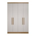 Ver imagem 7 de Guarda-Roupa Casal 9 Portas 3 Peças Modulado Cairo Marrom/Cumaru/Fendi